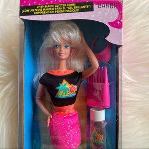 New vintage Glitter Hair Barbie 10965 long hair blonde Caucasian 1993